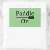 パドルオンデザイン – 長方形シール (バッグ)