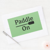 パドルオンデザイン – 長方形シール (封筒)