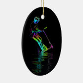 パドルジャンピング – スクーターChamp セラミックオーナメント (右)