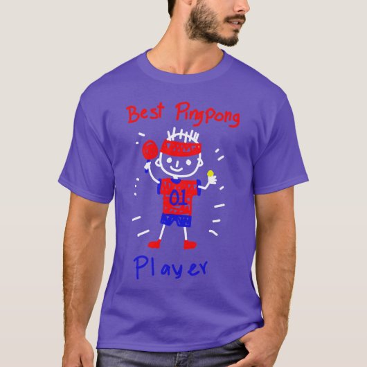 パドルスポーツ愛好家ミニマリストテニスプレーヤー復古 Tシャツ (正面)