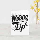 パドルズアップデザインドラゴンボート カード (黄色い花)