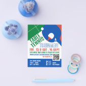 パドルデザイン、卓球大会広告大会 チラシ (シングル)