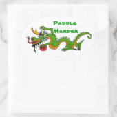 パドルハードドラゴンボート 楕円形シール (バッグ)