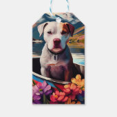 パドルピットブル：風光明媚な冒険 ギフトタグ (正面)