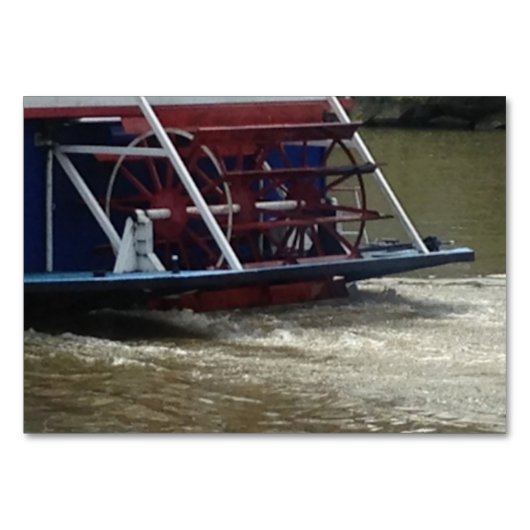 パドルホイールボート読の大人向けフラッシュカード テーブルナンバー (正面)