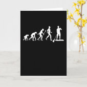 パドルボーおもしろいドボードのギフト カード (黄色い花)