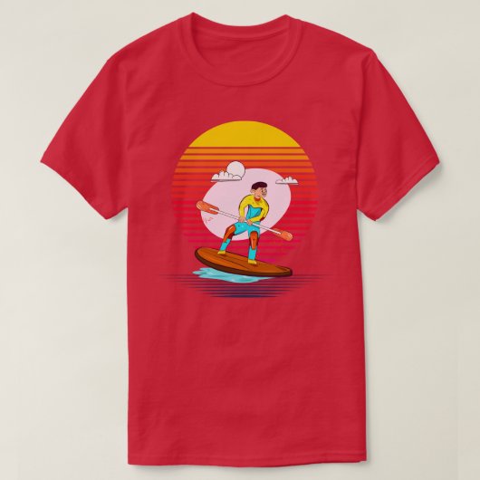 パドルボーディング蒸気 Tシャツ (デザイン正面)