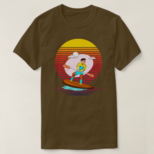 パドルボーディング蒸気 Tシャツ (デザイン正面)