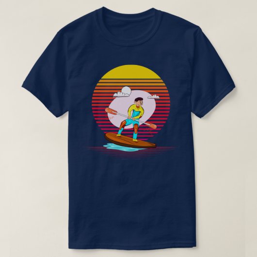 パドルボーディング蒸気 Tシャツ (デザイン正面)