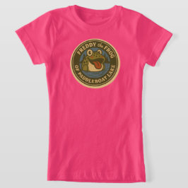 パドルボートの湖のキッズTシャツ フレディフロッグTシャツ Tシャツ
