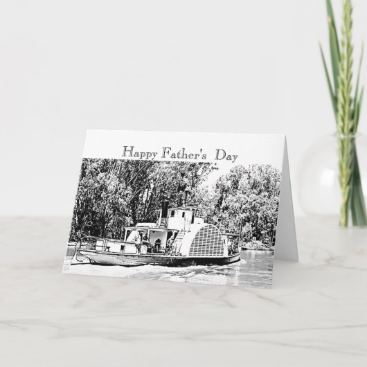 パドルボートオンマレーリバーヴィクトリアノサルジック カード (正面)