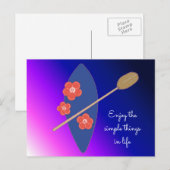 パドルボードと名言 ポストカード (正面/裏面)