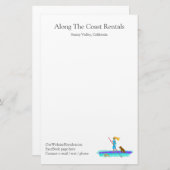 パドルボードウォータースポーツレンタル営業所 便箋 (正面/裏面)