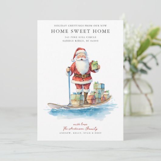 パドルボードサンタクリスマスムービングアナウンス 案内状 (スタンド正面)