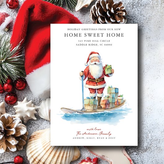パドルボードサンタクリスマスムービングアナウンス 案内状