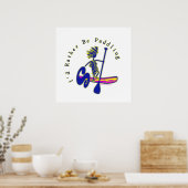 パドルボード私はむしろパドル ポスター (キッチン)