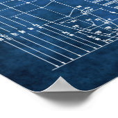 パドルボード青写真レイクハウスデコール ポスター (角)