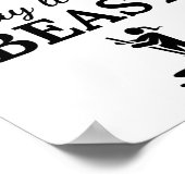 パドルボード:獣のよう遊な美しいに見える。 ポスター (角)