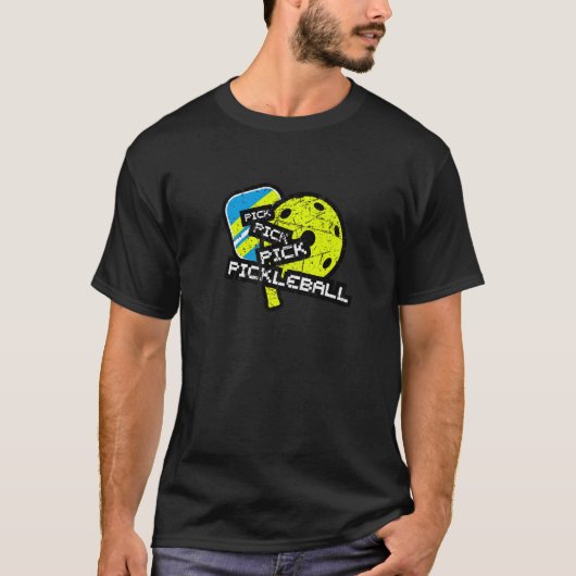 パドルボールスポーティピックピックピックボールスポーツプレーヤーM Tシャツ (正面)