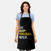 パドルボ食べール- Sleep Pickleballリピート エプロン (着用した状態)