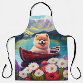 パドルポメラニア犬:風光明媚な冒険 エプロン (正面)