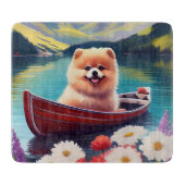 パドルポメラニア犬：風光明媚な冒険 カッティングボード (正面)