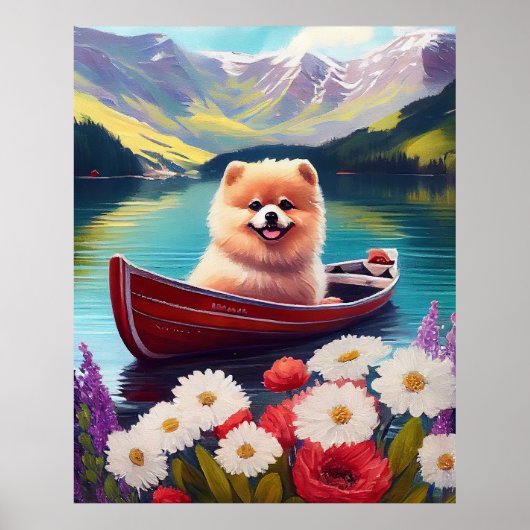 パドルポメラニア犬:風光明媚な冒険 ポスター (正面)