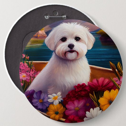 パドルマルチーズ：風光明媚な冒険 缶バッジ (正面&裏面)