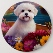 パドルマルチーズ：風光明媚な冒険 缶バッジ (正面)