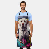 パドルラブラドール：風光明媚な冒険 エプロン (着用した状態)
