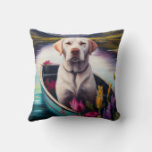 パドルラブラドール：風光明媚な冒険 クッション (裏面)