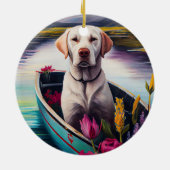 パドルラブラドール:風光明媚な冒険 セラミックオーナメント (裏面)