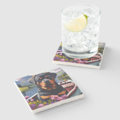 パドルロットワイラー：風光明媚な冒険 ストーンコースター (横)