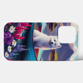 パドル上のアメリカン・エスキモー・ドッグ: 景色の良い冒険 Case-Mate iPhoneケース (裏面 (横))