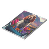 パドル上のコッカースパニエル犬：風光明媚な冒険 ノートパッド (回転)