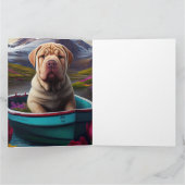 パドル上のシャーペイ: 景色の美しい冒険 カード (内部)