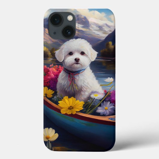 パドル上のビション・フリーゼ: 景色の良い冒険 Case-Mate iPhoneケース (裏面)