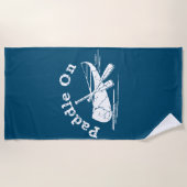 パドル動揺してオンデザイン-ビーチタオル ビーチタオル (正面)