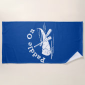 パドル動揺してオンデザイン-ビーチタオル ビーチタオル (正面)