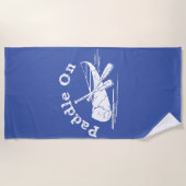 パドル動揺してオンデザイン-ビーチタオル ビーチタオル (正面)