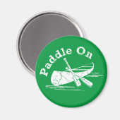 パドル動揺してオンデザイン – 円マグネット マグネット (正面/裏面)