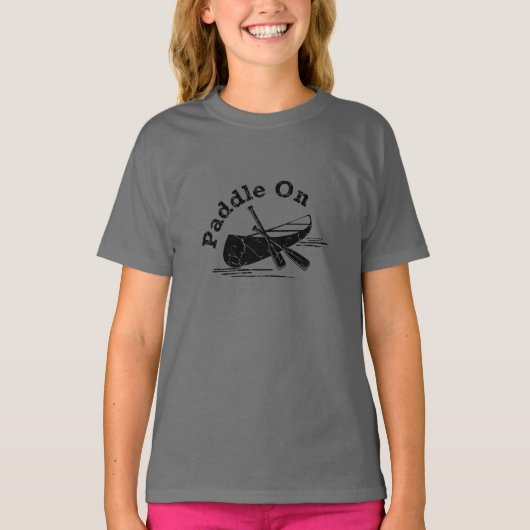パドル動揺してオンデザイン – 女子の基本Tシャツ Tシャツ (正面)