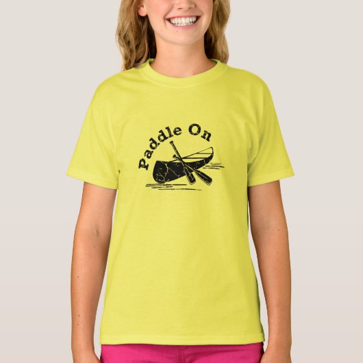 パドル動揺してオンデザイン – 女子の基本Tシャツ Tシャツ (正面)