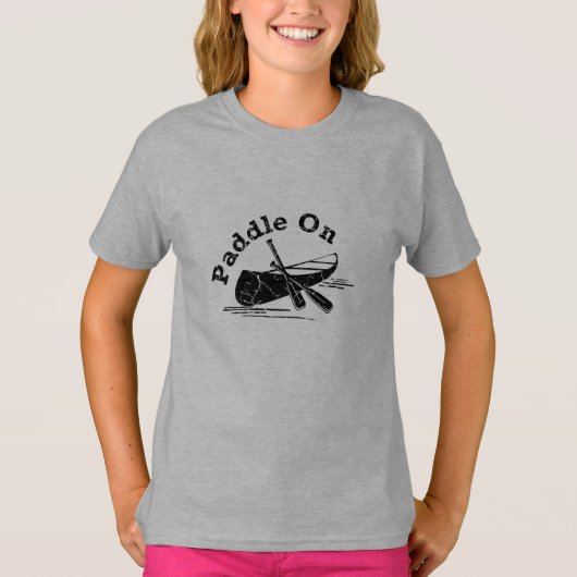 パドル動揺してオンデザイン – 女子の基本Tシャツ Tシャツ (正面)