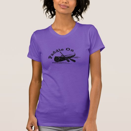 パドル動揺してオンデザイン – 女性のアメリカのアプリ Tシャツ (正面)