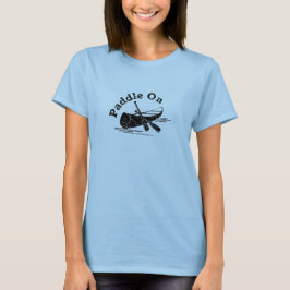 パドル動揺してオンデザイン – 女性の基本的なTシャツ Tシャツ
