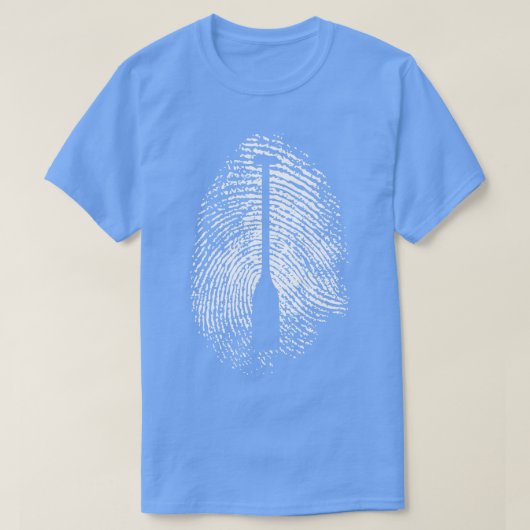 パドル指紋パドル水上スポーツの情熱 Tシャツ (デザイン正面)