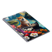 パドル柴犬：風光明媚な冒険 ノートブック (右側)