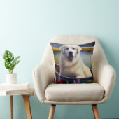 パドル素晴らしにピレネーを描く:風光明媚な冒険 クッション (椅子)