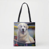 パドル素晴らしにピレネーを描く:風光明媚な冒険 トートバッグ (正面)